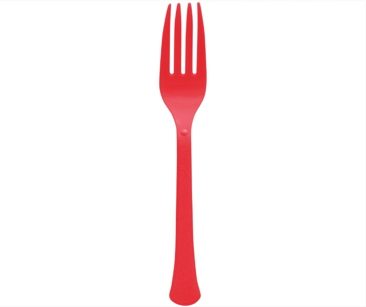 Box of Red Forks 20ct
