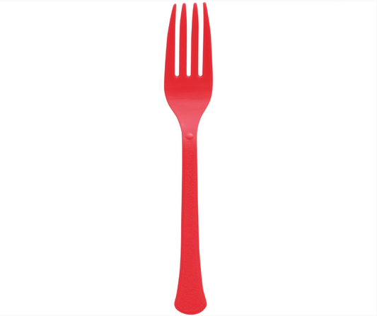 Box of Red Forks 20ct