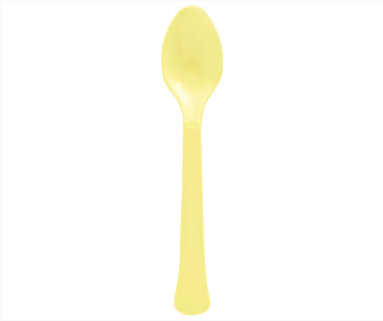 Boxed Spoons - Light Yellow 20ct