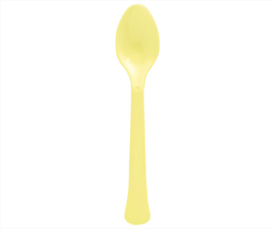 Boxed Spoons - Light Yellow 20ct