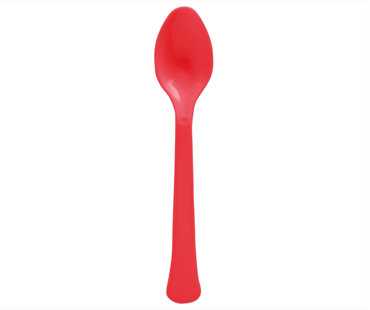 Box of Red Spoons 20ct