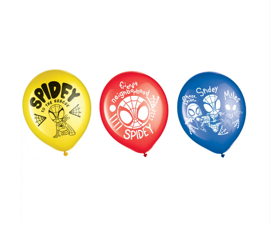 Spidey and Friends Latex Balloons 6ct