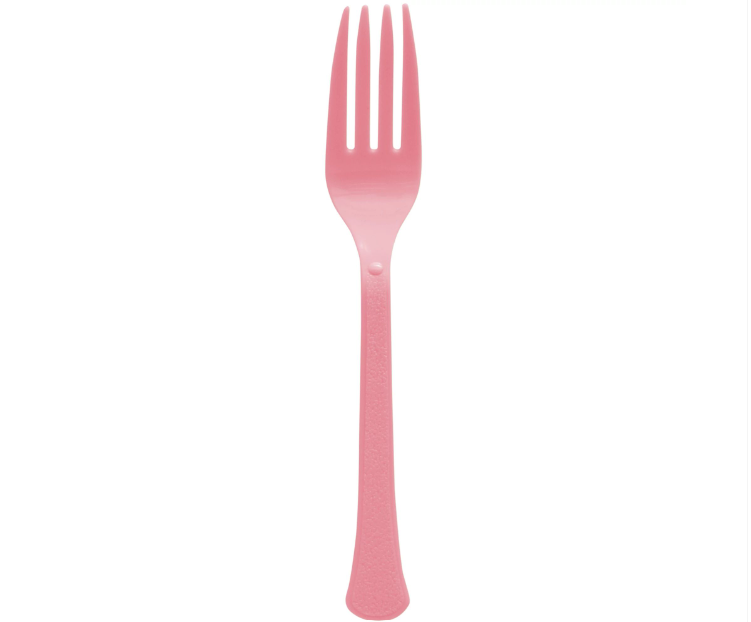 Boxed New Pink Forks 20ct