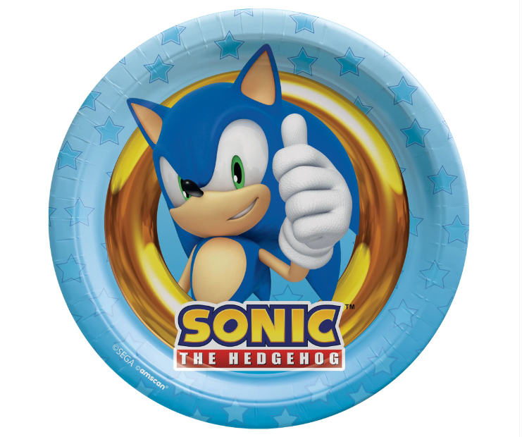 Sonic Plates 7" 8ct