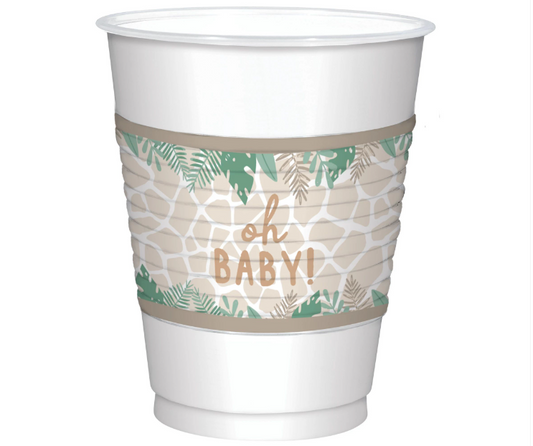 Soft Jungle Plastic Cups 16oz 25ct