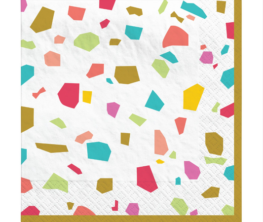 Rainbow Terrazzo Luncheon Napkins 40ct