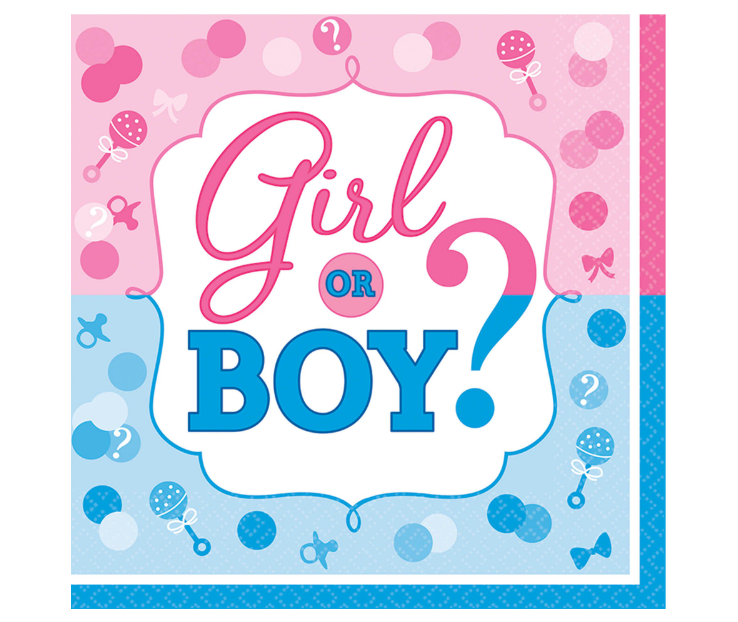 Girl or Boy? Luncheon Napkins 16ct