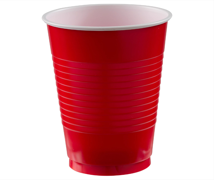18oz Red Plastic Cups 20ct