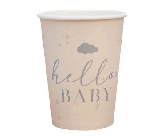 Hello Baby Eco Friendly Paper Cups 8pk
