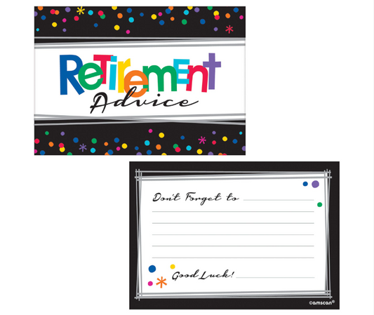 Officially Retired Advice Cards 24pk