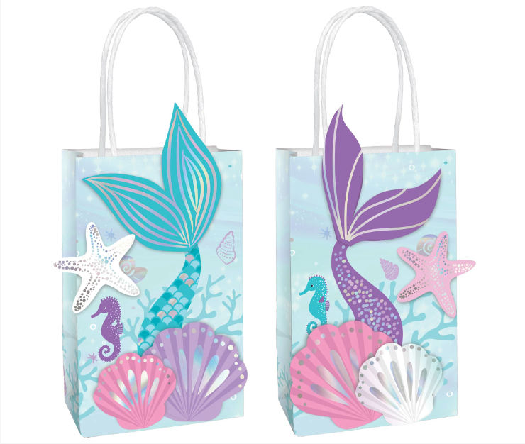 Shimmering Mermaid Create-Your-Own Loot Bags 8ct