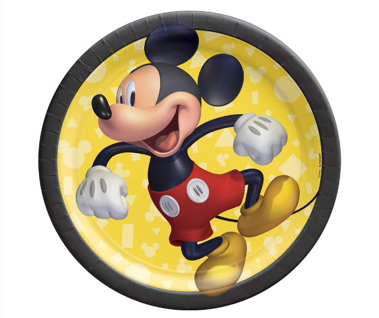 Mickey Mouse Plates 7" 8ct