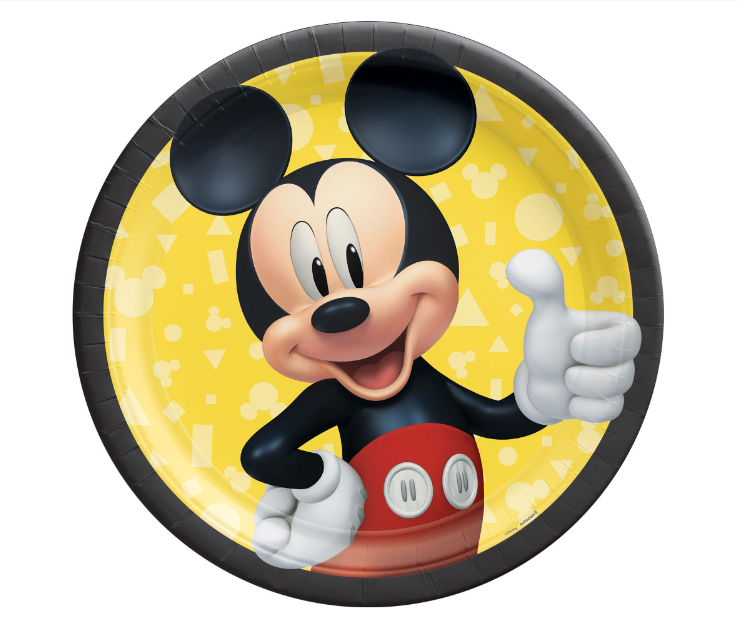Mickey Mouse Plates 9" 8ct