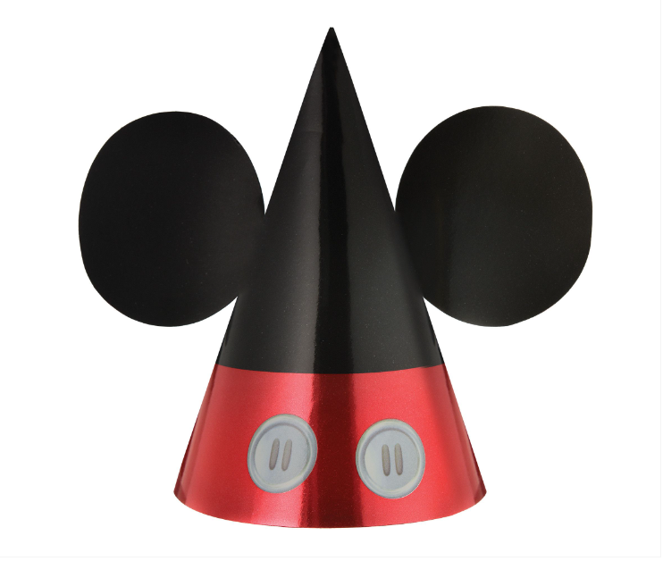 Mickey Mouse Cone Hats 8ct