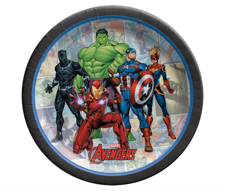 Avengers 7" Paper Plates 8ct