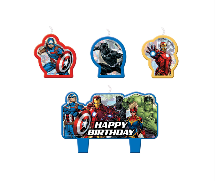 Avengers Birthday Candle Set