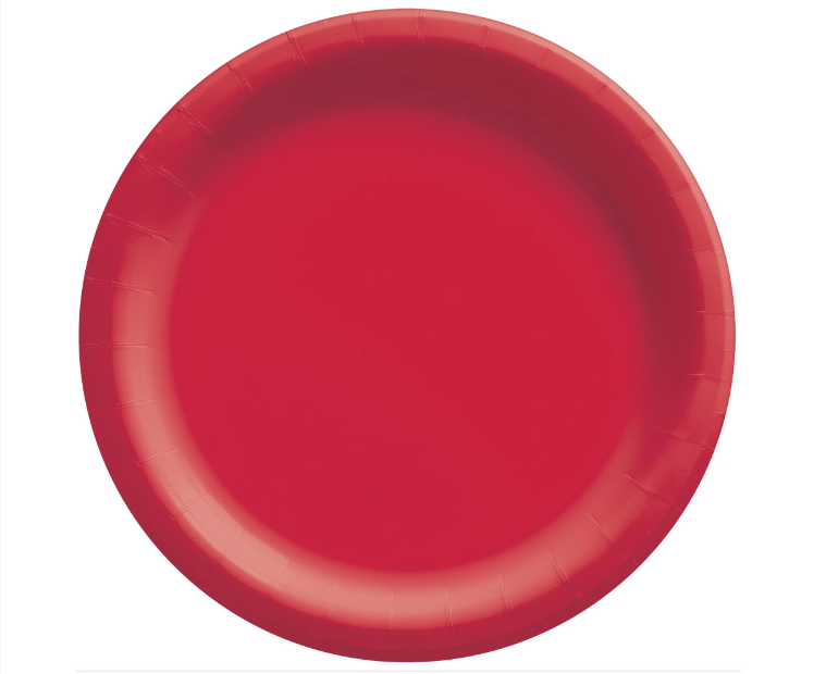 10" Red Paper Plates 20ct