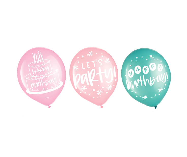 Happy Cake Day Latex Balloons 15ct
