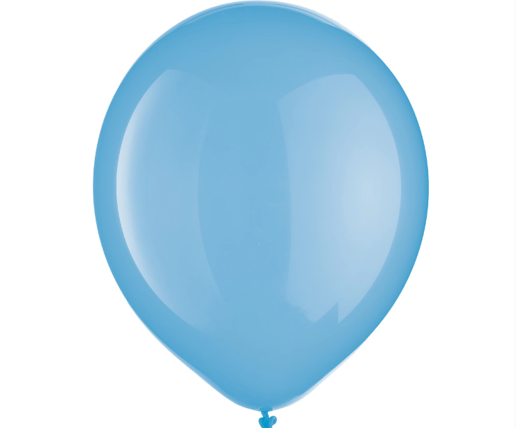 72ct Baby Blue Latex Balloons