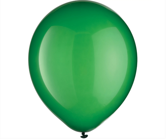72ct Festive Green Latex Balloons