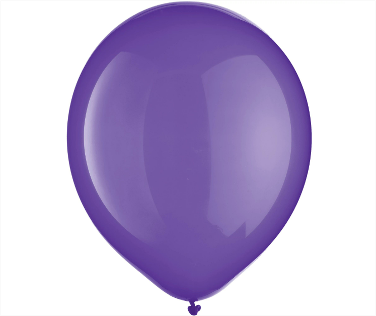 72ct New Purple Latex Balloons