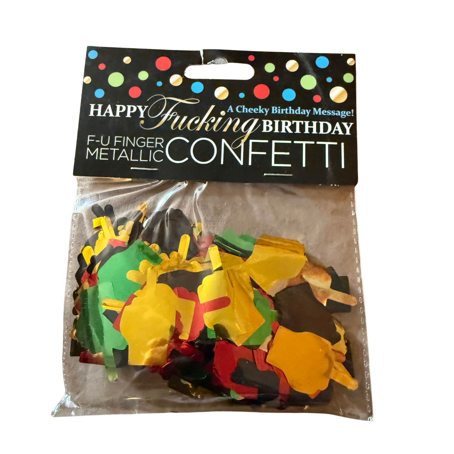 Happy F***ing Birthday Metallic Confetti – Adult Party Table Confetti