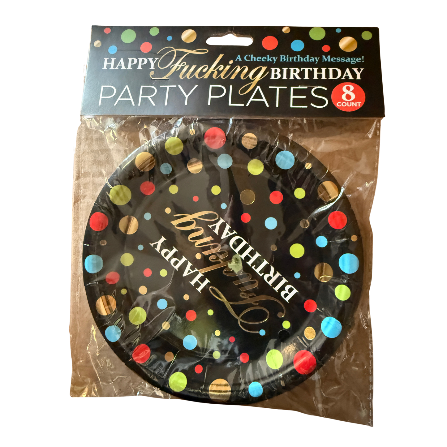 Happy F*cking Birthday Party Plates – 8 Count