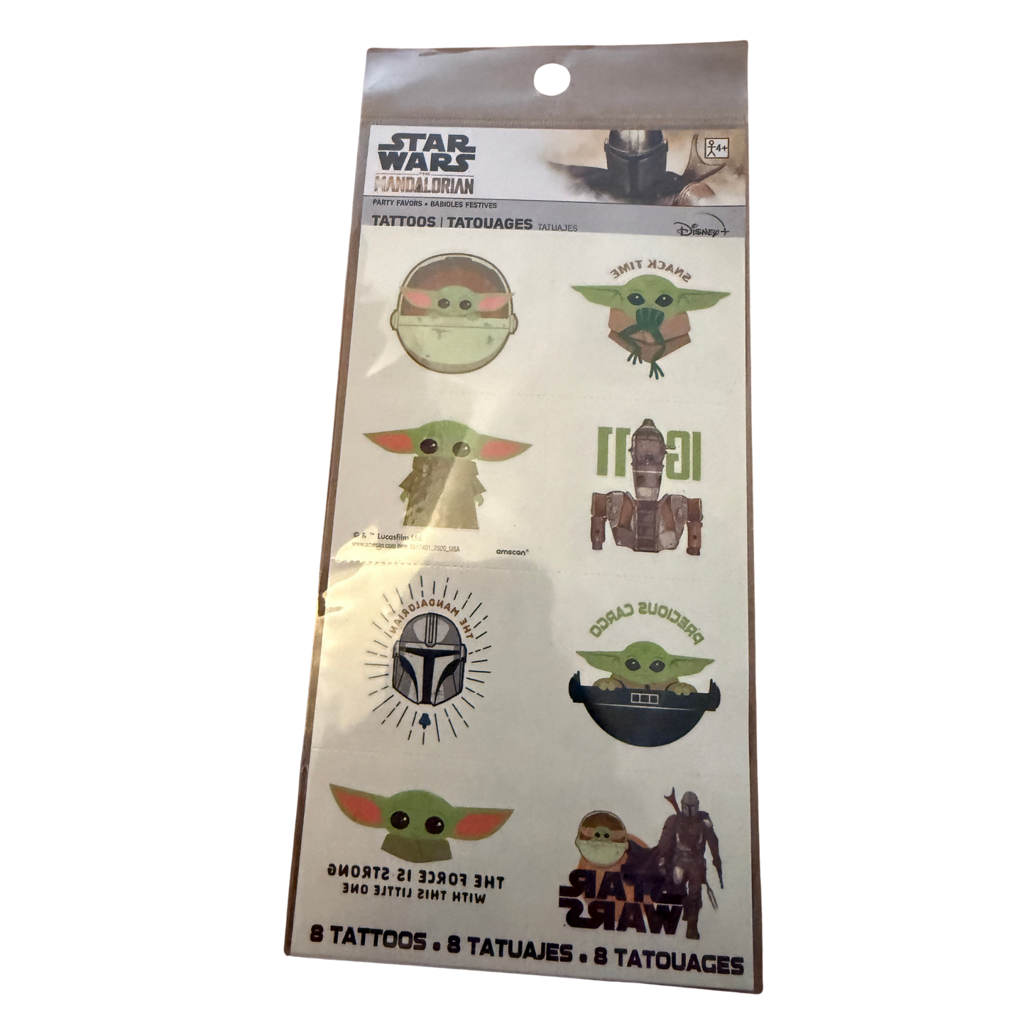 The Mandalorian Star Wars The Mandalorian Temporary Tattoos – 8 Count