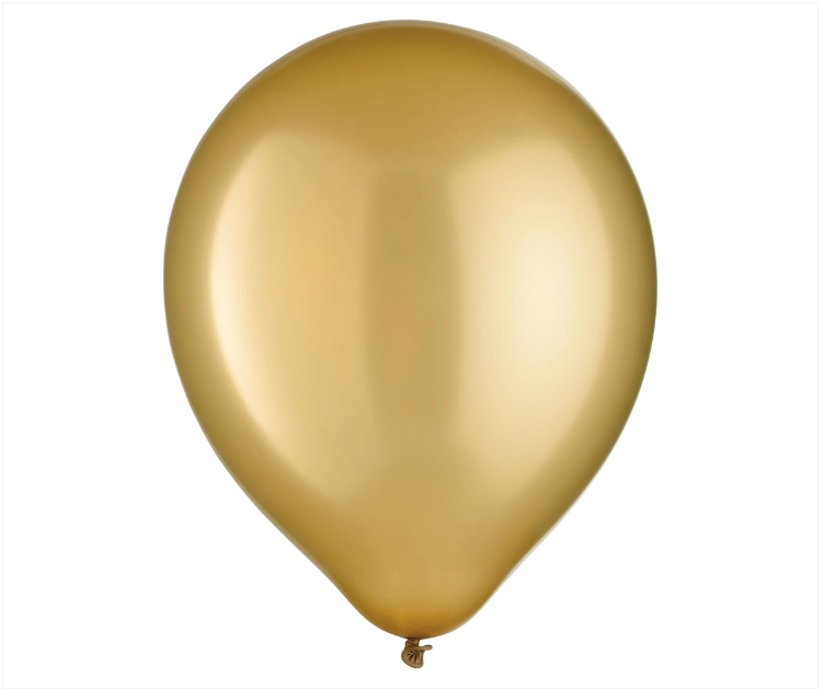 72ct Metallic Gold Latex Balloons
