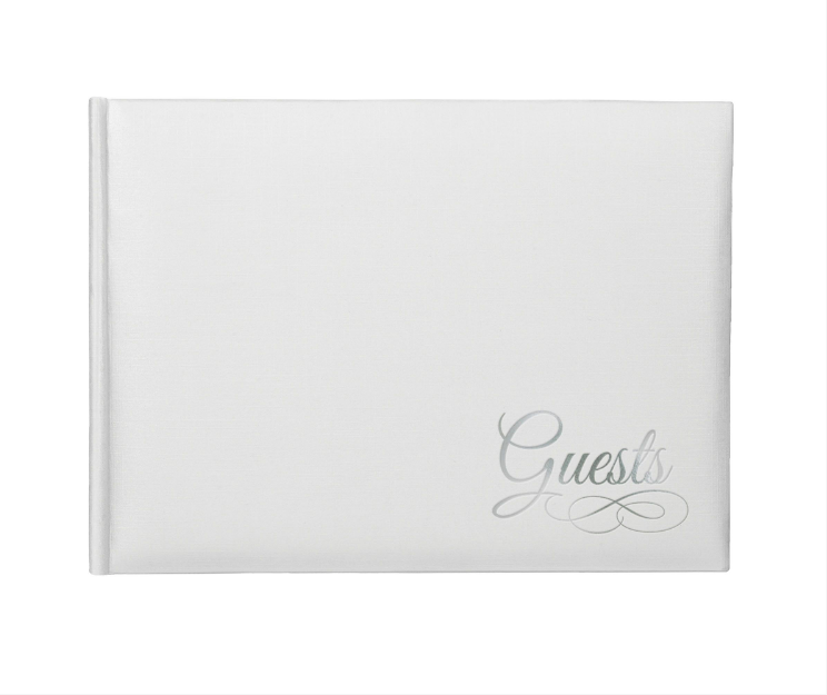 Guest Book with Silver Trim